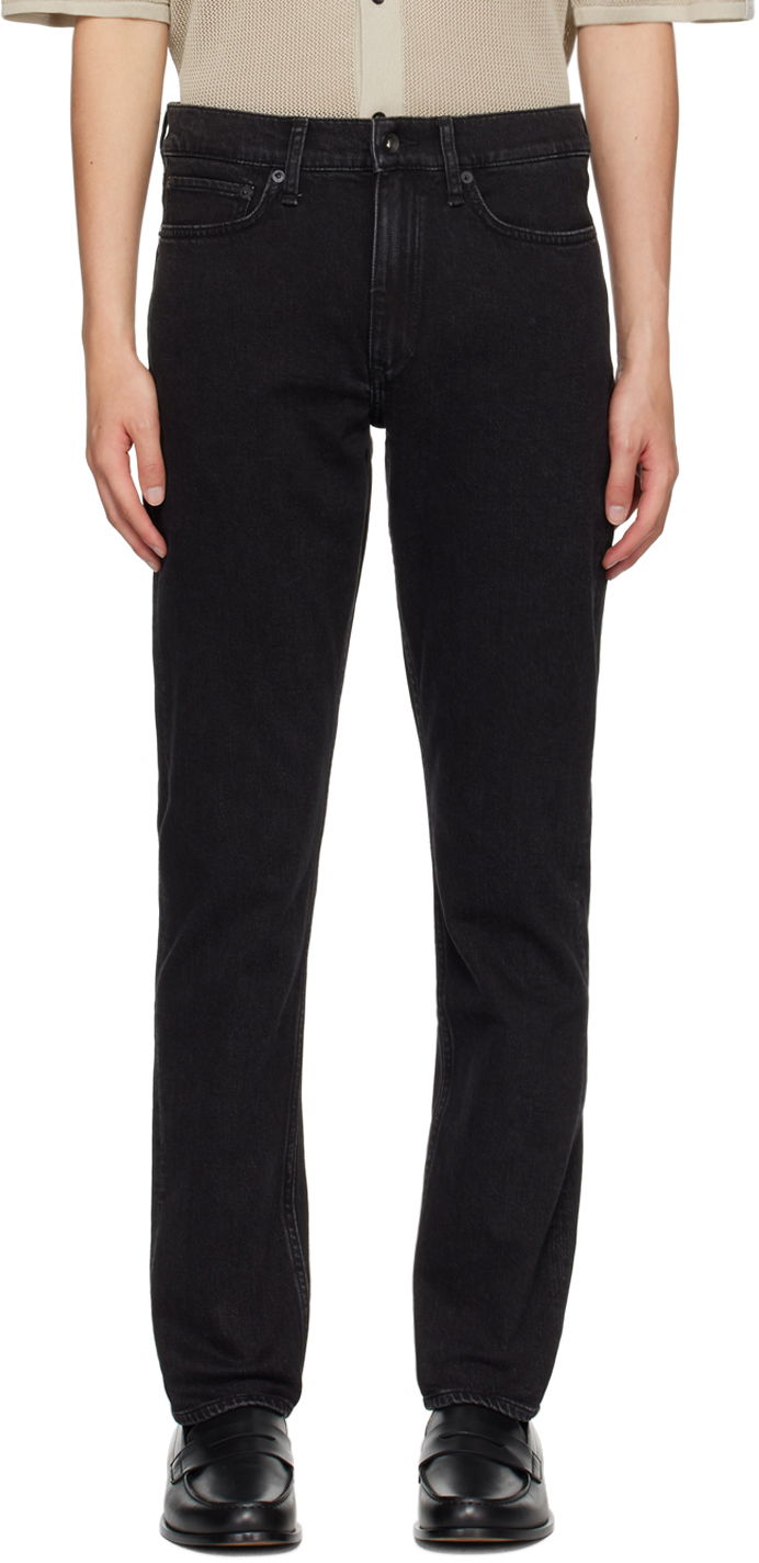 Jeans rag & bone Fit 2 Slim-Fit Jeans Musta | MED23S1223FDWB