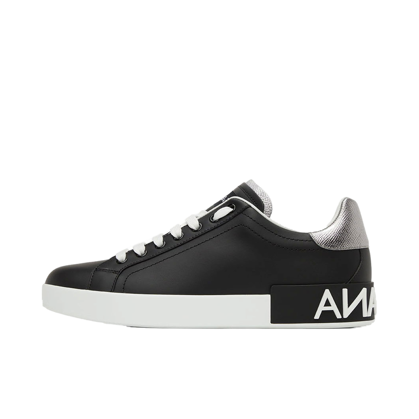 Tennarit ja kengät Dolce & Gabbana Black Portofino Sneakers Musta | CS1760AH527