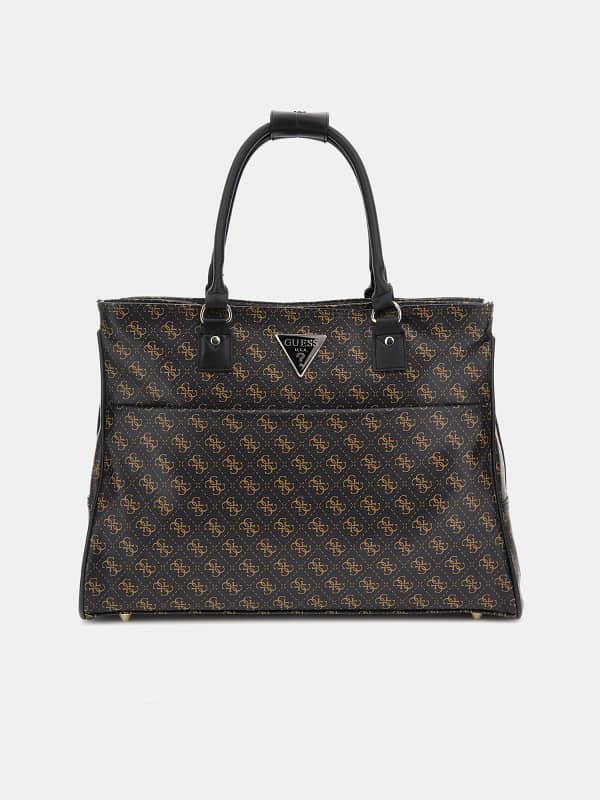 Käsilaukku GUESS Jesco 4G Logo Weekender Bag Ruskea | TWQ83899190