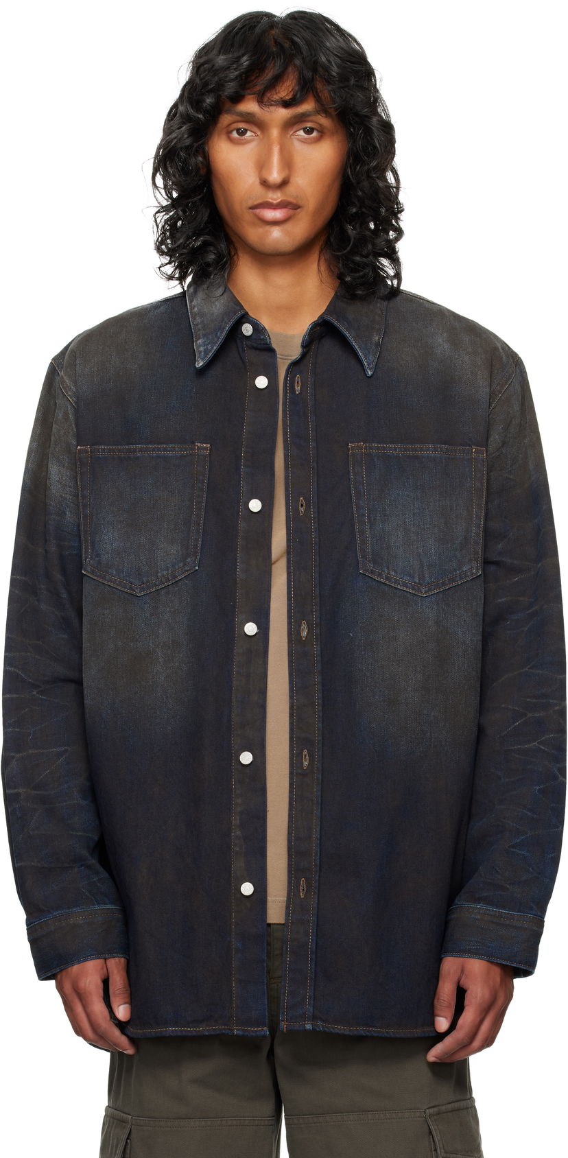 Paita Acne Studios Denim Shirt Sininen | CB0081
