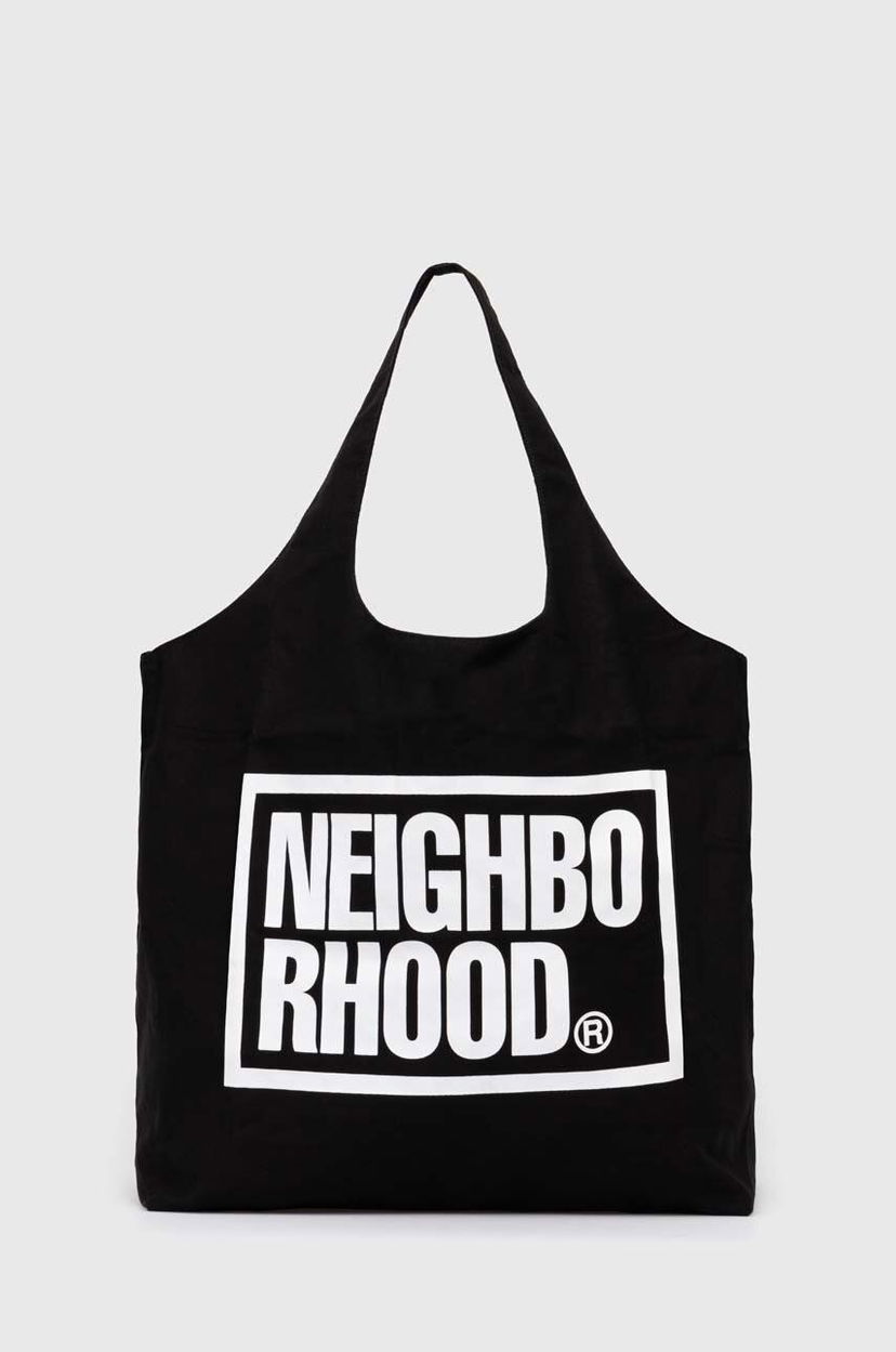 Kangaskassi Neighborhood NEIGHBORHOOD ID Tote Bag-L Musta | 241MYNH.CG02