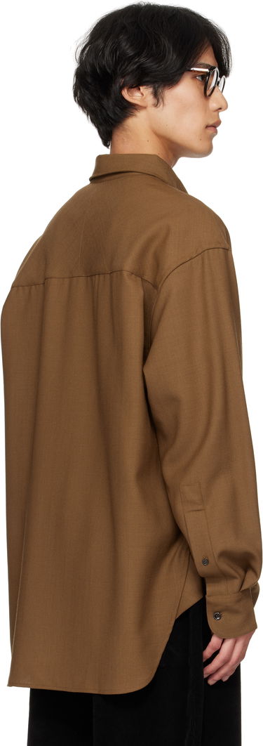 Paita Studio Nicholson Studio Nicholson Jude Button-Down Shirt Ruskea | JUDE SNM - 884, 2
