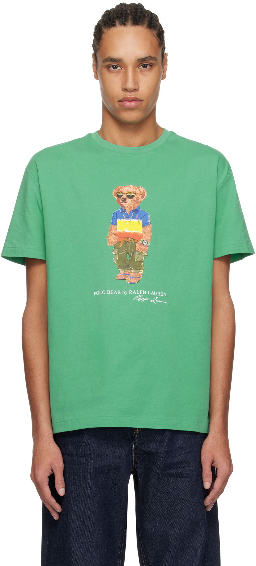 T-paita Polo by Ralph Lauren Polo Ralph Lauren Classic Fit Polo Bear T-Shirt Vihreä | 710973142001