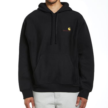 Huppari Carhartt WIP Hooded American Script Musta | I028279.89.XX, 2