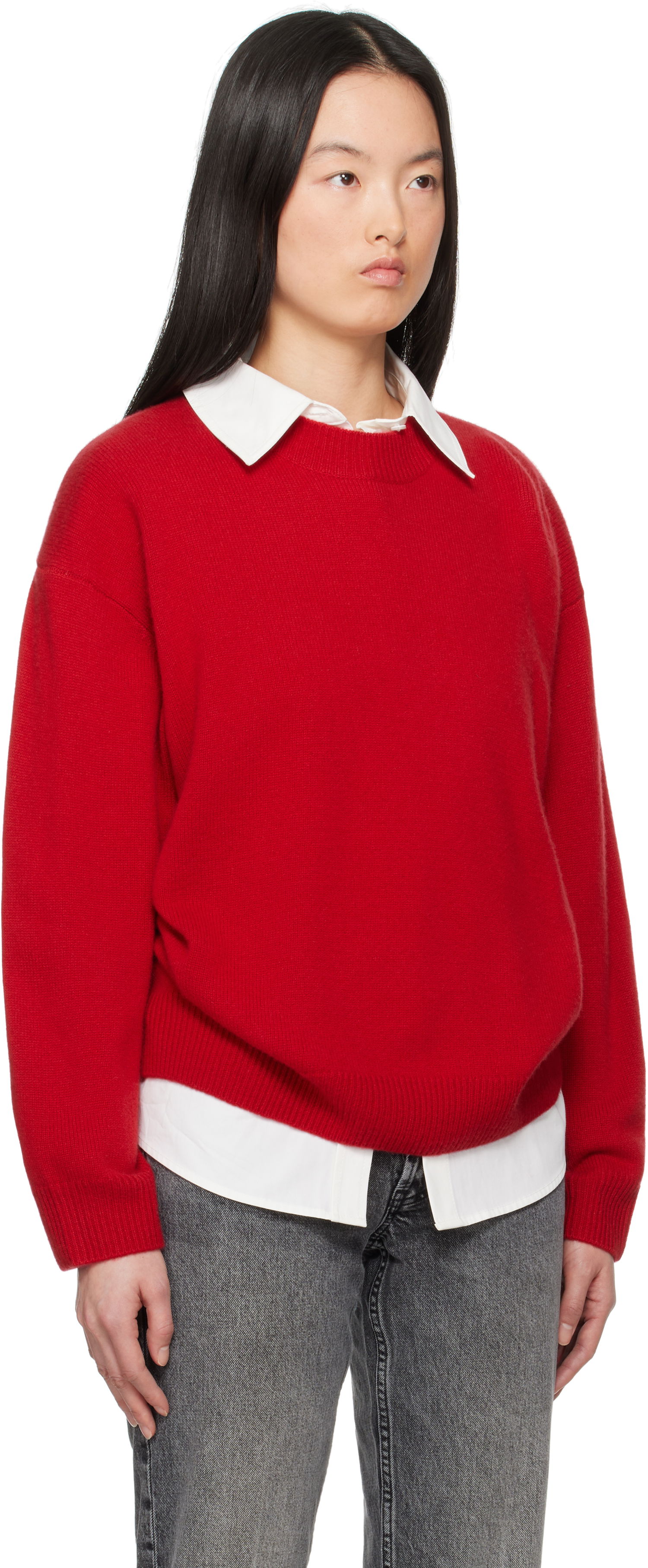 Villapaita Anine Bing Anine Bing Lee Crewneck Sweater Punainen | A-09-10662-RED13, 1