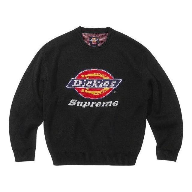 Villapaita Supreme Supreme x Dickies Knit Sweater Musta | SUP-FW22-711