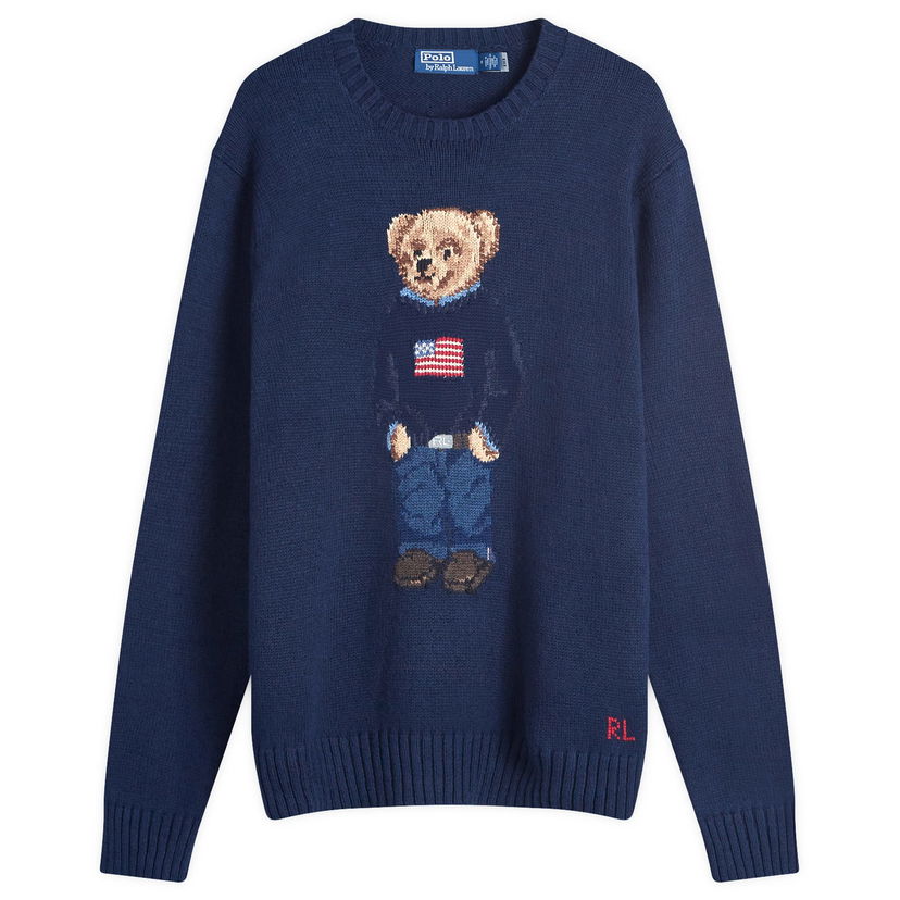 Villapaita Polo by Ralph Lauren Flag Bear Jumper Large  | 710946137001