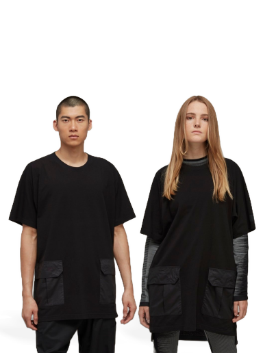 T-paita Y-3 Crepe Jersey Pocket Tee Musta | H63071