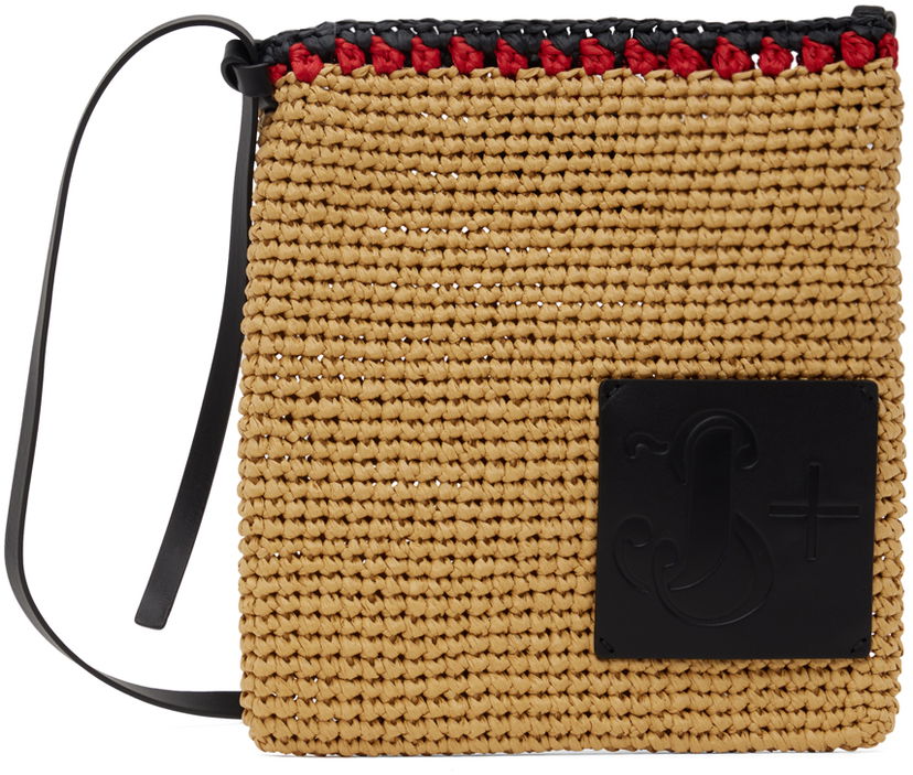 Olkalaukku Jil Sander Crochet Crossbody Bag Beige | J42WG0018_P6667