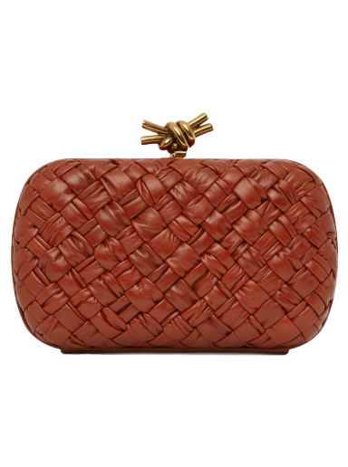Käsilaukku Bottega Veneta Knot Minaudiere Clutch Punainen | 717622 V2H41