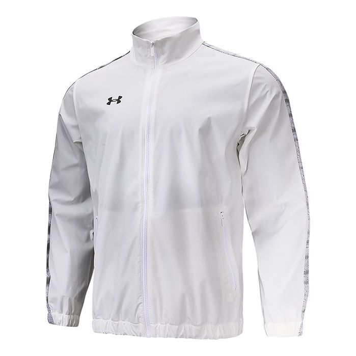 Tuulitakki Under Armour Sportstyle Woven Full Zip Jacket Valkoinen | 22500401-100
