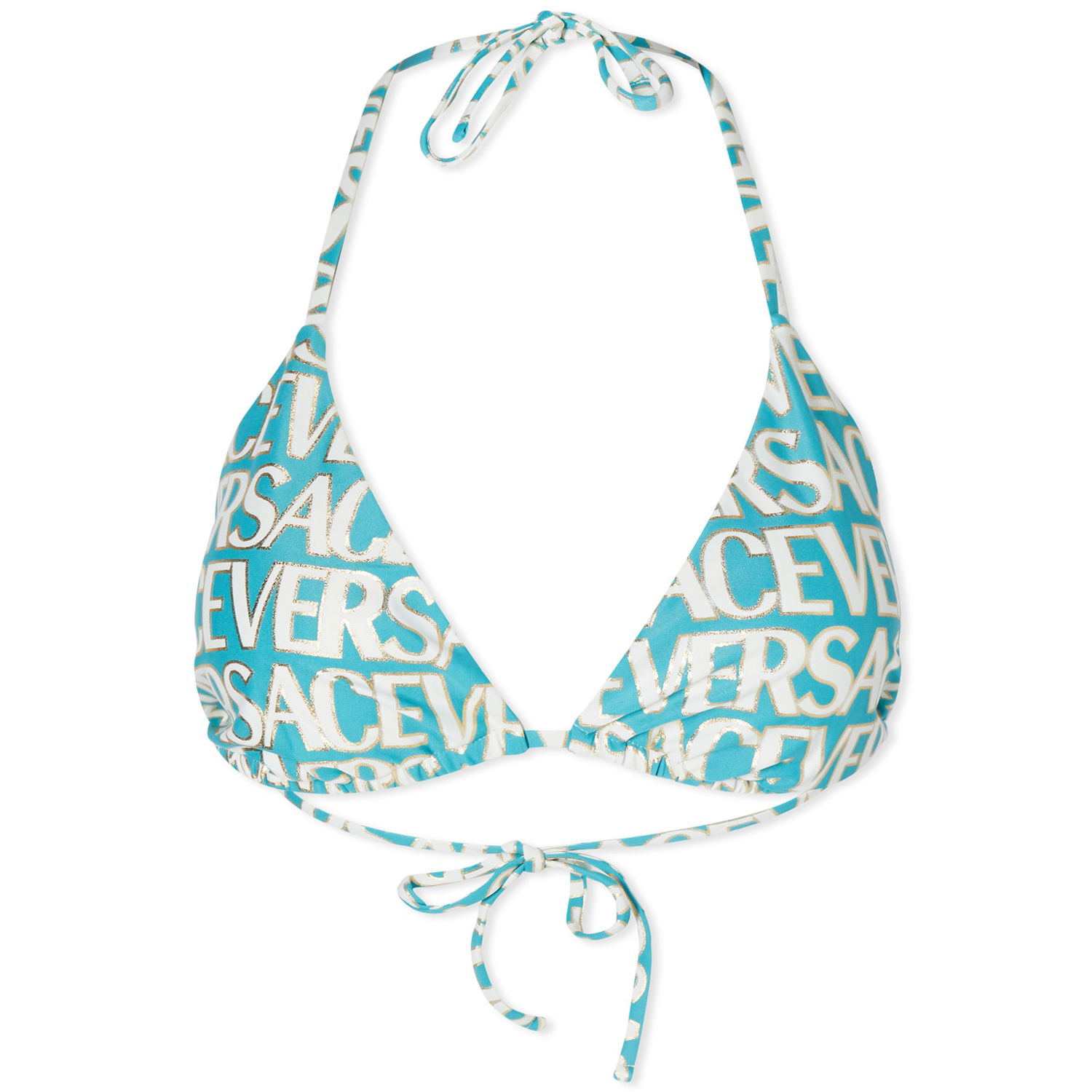 Uimapuvut Versace All Over Logo Triangle Bikini Top Monivärinen | 1001406-1A08162-5V550, 0