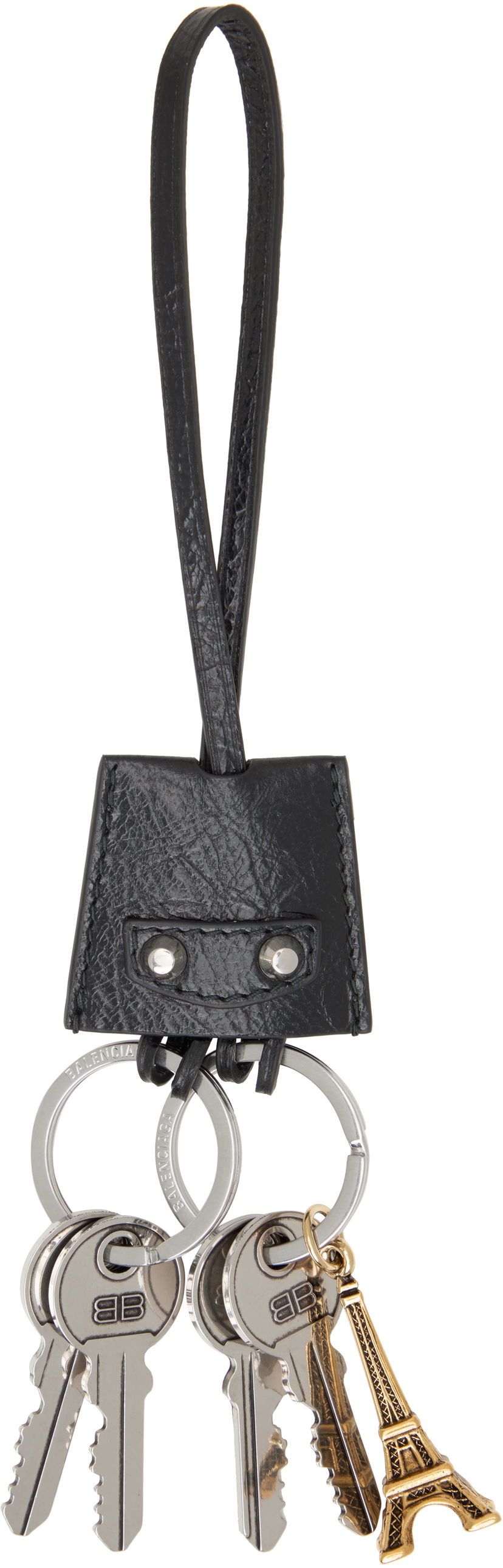 Avaimenperät Balenciaga Balenciaga 'Li City' Eiffel Keychain Musta | 795641 2AA9A
