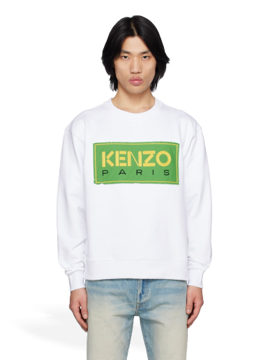Villapaita KENZO Paris Embroidered Valkoinen | FD55SW4474ME