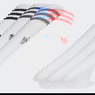 Sukat adidas Performance 3-Stripes High Crew Socks - 3 Pairs Valkoinen | JV7419, 0