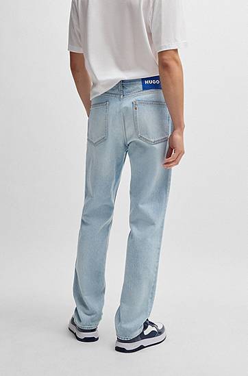 Jeans BOSS Regular Fit Stonewashed Jeans Sininen | 50529225, 1