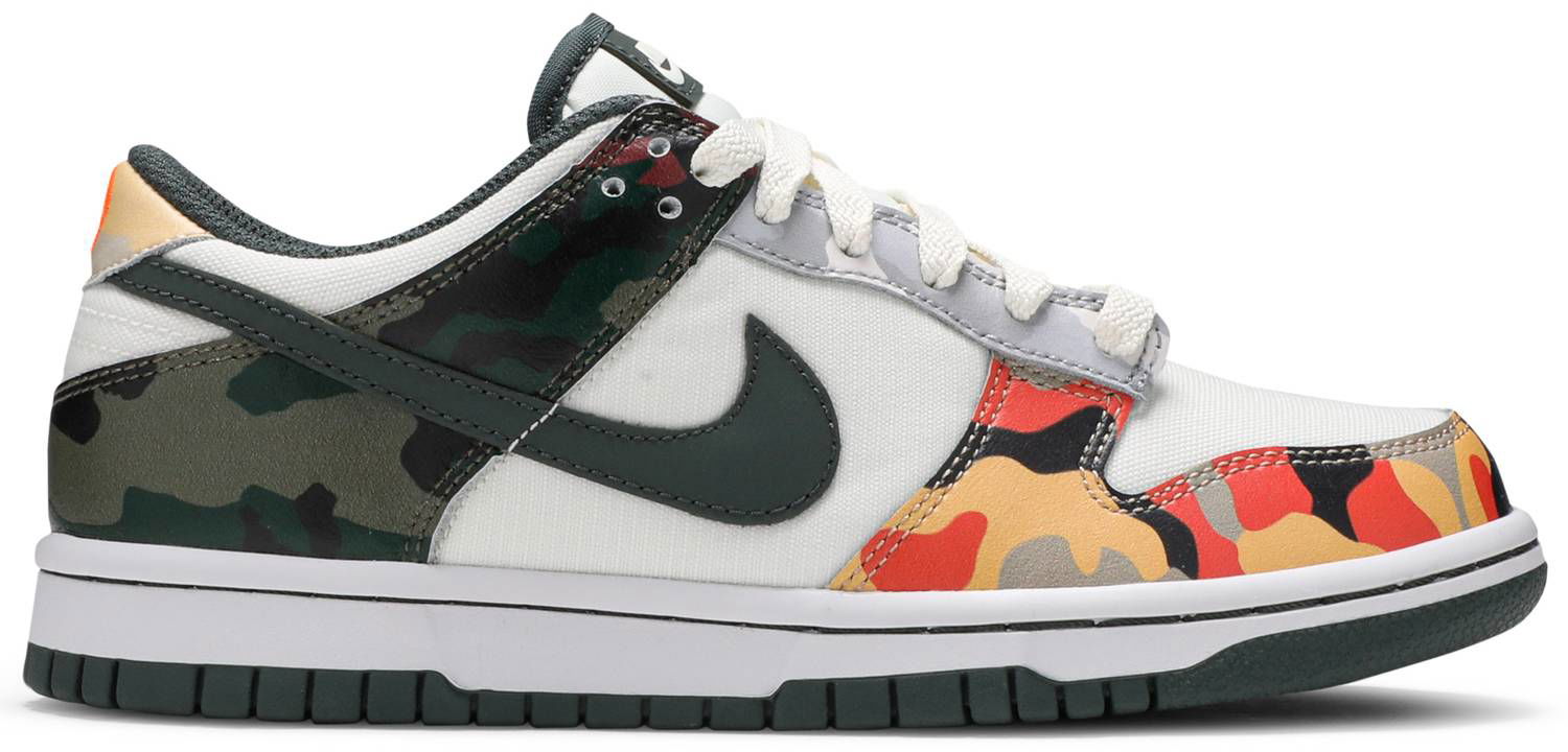 Tennarit ja kengät Nike Dunk Low SE "Sail Multi-Camo" GS Monivärinen | DB1909-100, 1