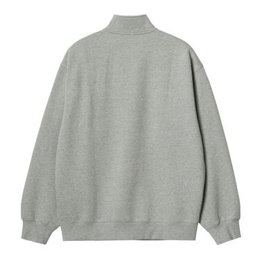 Huppari Carhartt WIP Script Half Zip Sweatshirt "Grey Heather / Black" Harmaa | A232037_00K_XX, 2