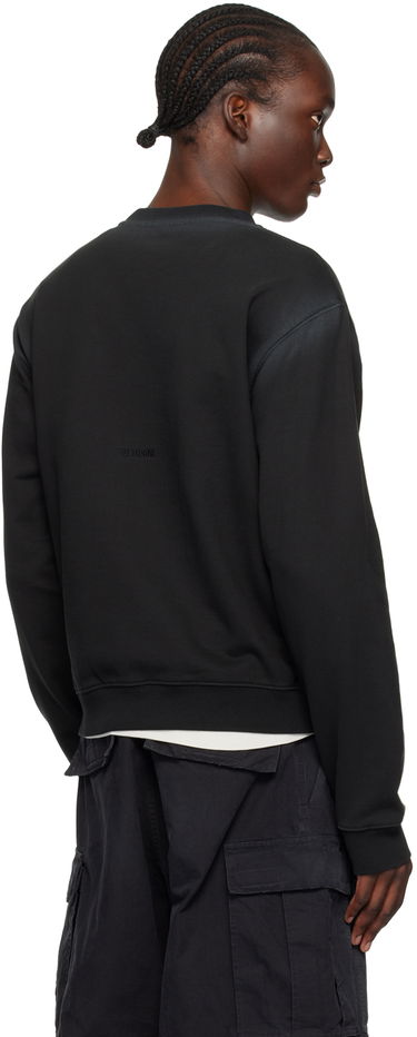 Villapaita We11done Faded Sweatshirt Musta | WD-TS2-24-721-U-BK, 2