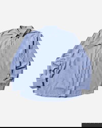 Cult Unity Long Sleeve Striped Button-Up Shirt with Frayed Hem