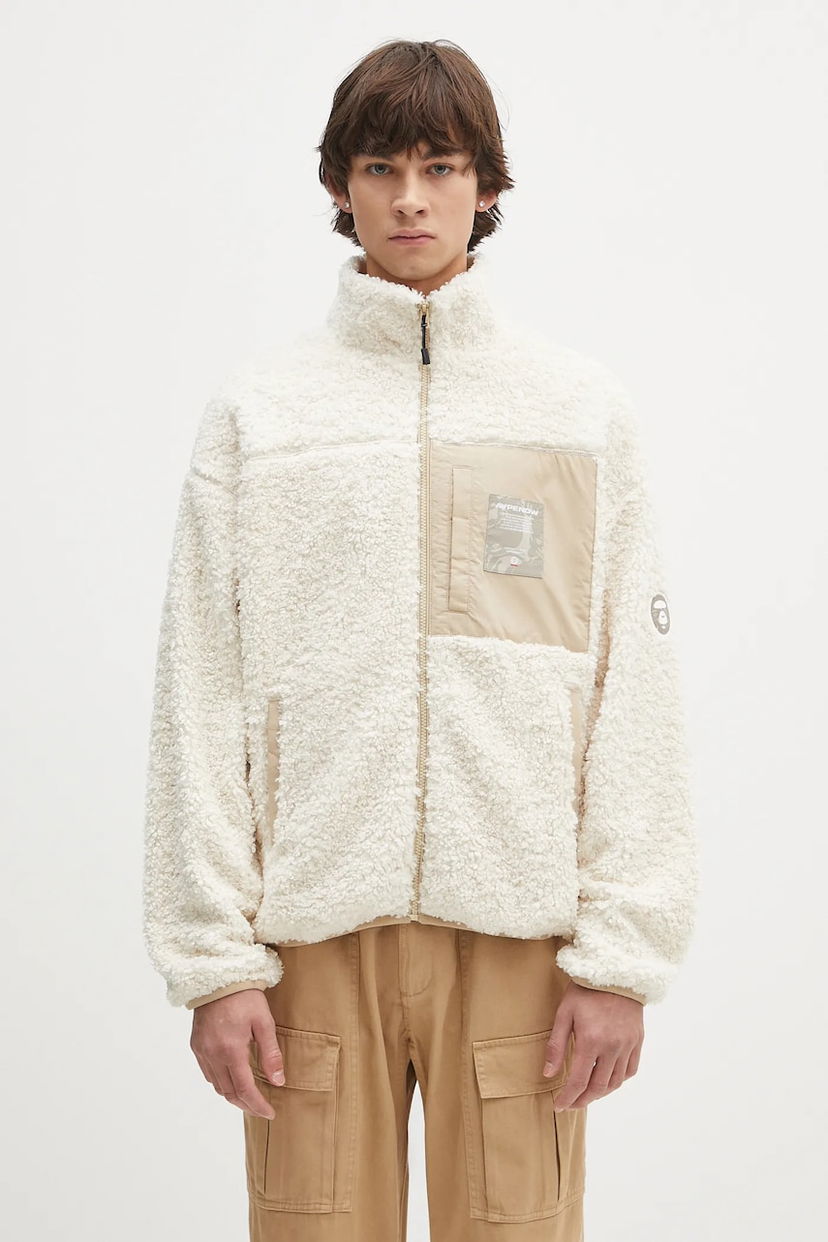 Takki AAPE by A Bathing Ape AAPE Now Zip Up Jacket Valkoinen | AAPSWMB331XXN