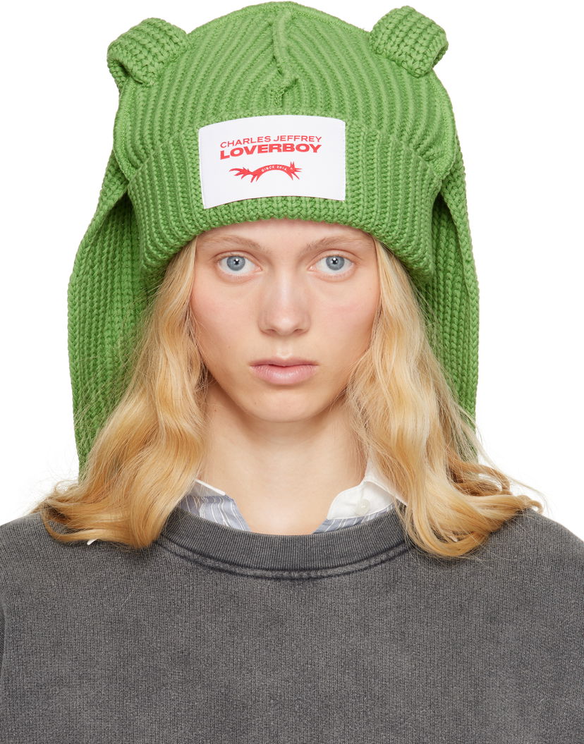 Pipo Charles Jeffrey Loverboy Charles Jeffrey LOVERBOY Chunky Rabbit Beanie Vihreä | 54130403