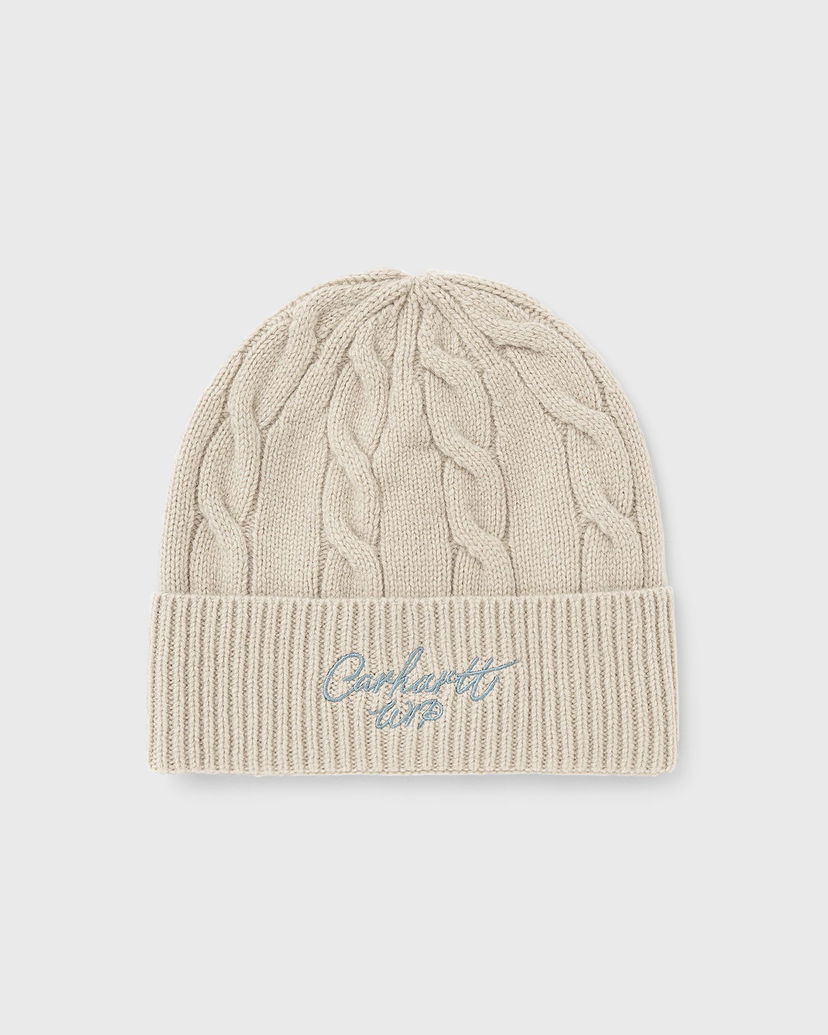 Pipo Carhartt WIP Signature Cable Knit Beanie Beige | I035464-38Q.XX