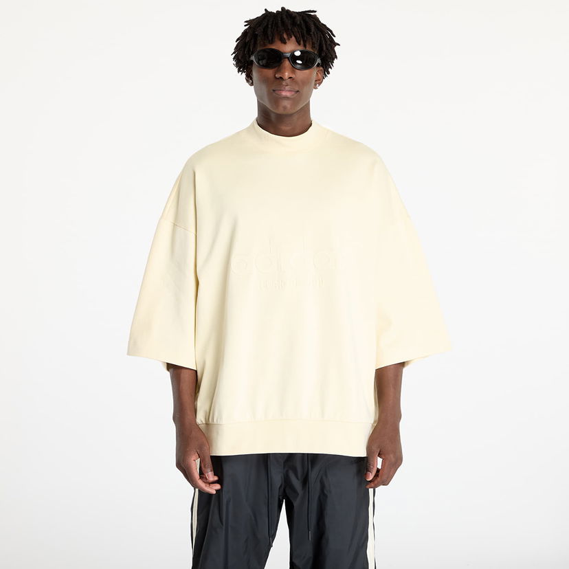 T-paita adidas Originals Fear Of God Athletics x Logo 3/4 Tee Pale Yellow Keltainen | IS6840