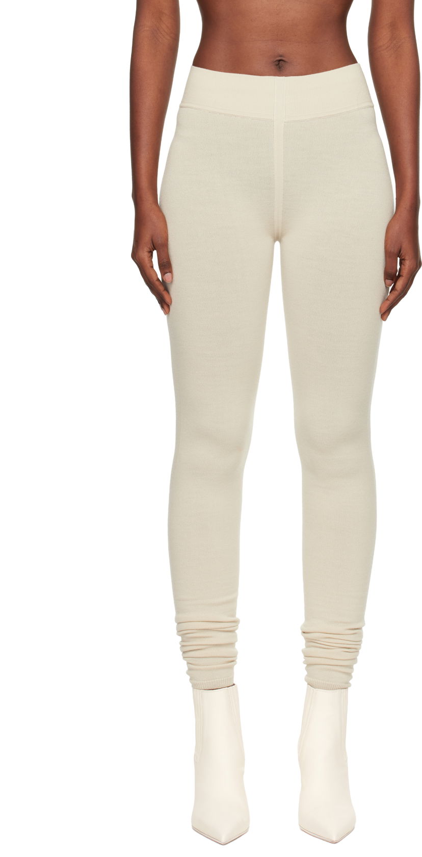 Leggingsit Rick Owens Concordians Runway Leggings Beige | RO02E4683 M