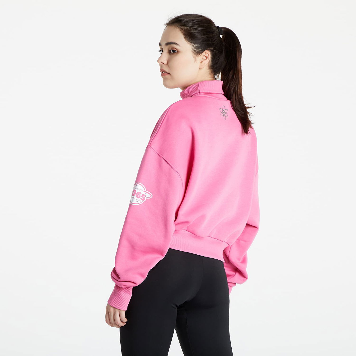 Huppari Reebok The Jetsons x The Flintstones Orbit High Cozy Crewneck Vaaleanpunainen | HD5223, 1