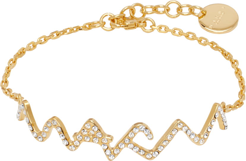 Rannerengas Marni Marni Crystal-Embellished Symbol Chain Bracelet Metallinen | BRMV0220A0 P6527