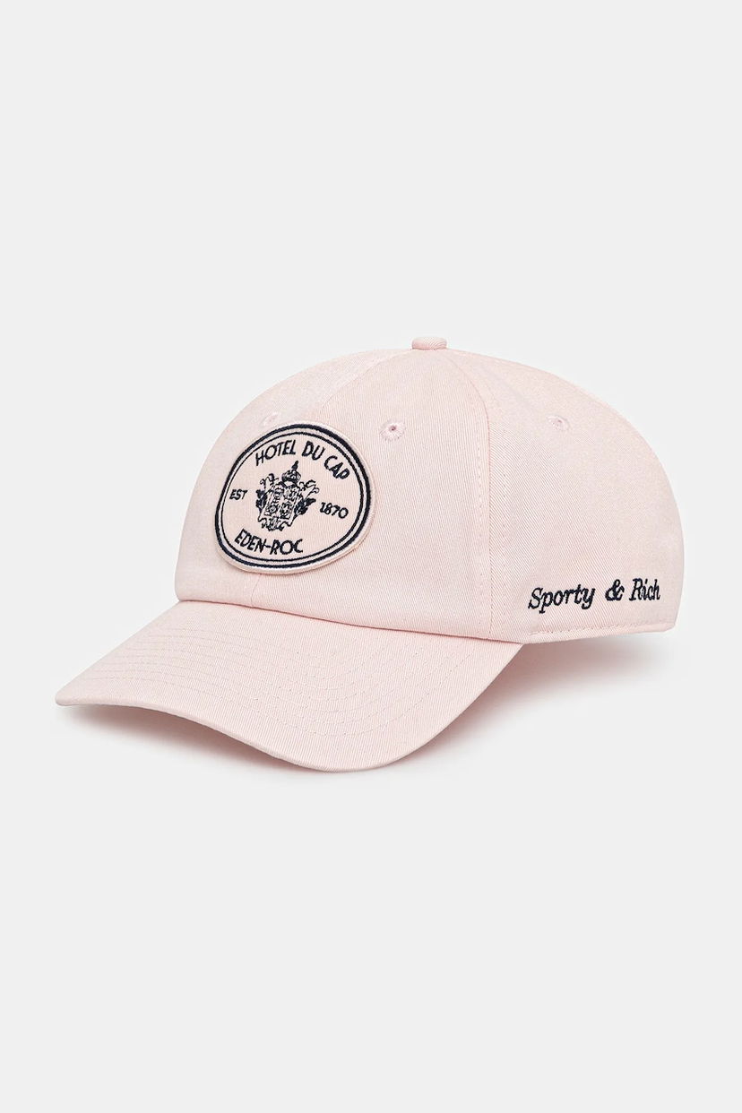 Korkki Sporty & Rich Sporty & Rich Eden Crest Hotel du Cap Eden-Roc Baseball Cap Vaaleanpunainen | AC04060621P140