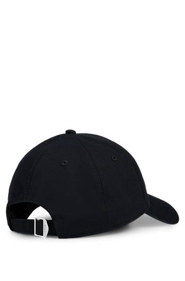 Korkki BOSS Twill Cap with Embroidered Monogram Musta | 50533299, 1