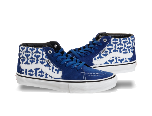 Skateboarding Vans Skate Grosso Mid Supreme Monogram S Logo Royal Sininen | VN0A5KS15YE