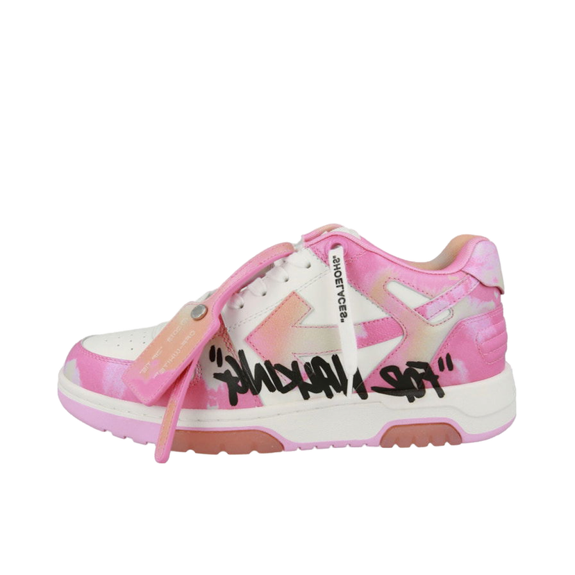 Tennarit ja kengät Off-White Out Of Office OOO "For Walking" Low Tops Pink Tie Dye Vaaleanpunainen | OMIA189SLEA0103084
