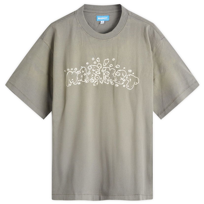 T-paita MARKET Crash T-Shirt, Size Large Harmaa | 399002165-CEM