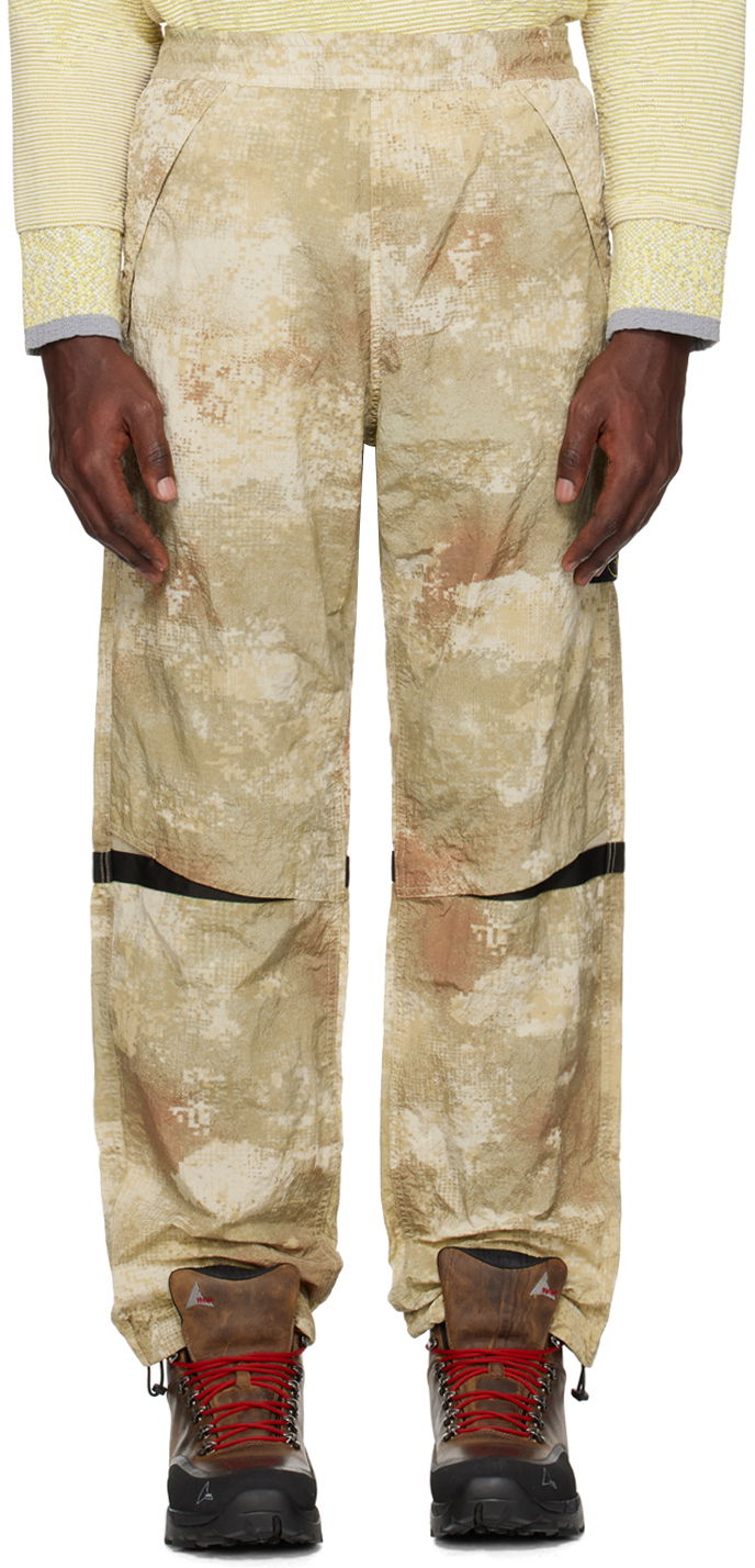 Housut Stone Island Printed Trousers Beige | 8015662E1