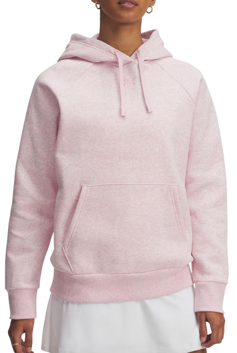 Huppari Under Armour Rival Fleece Hoodie Vaaleanpunainen | 1379500-648