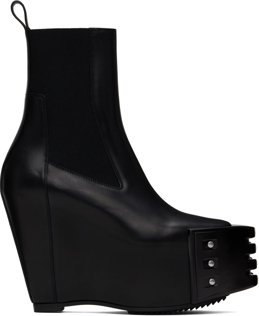 Asusteet Rick Owens Rick Owens Porterville Grilled Wedge Beatle Chelsea Boots Musta | RO02D3848 LOOGR
