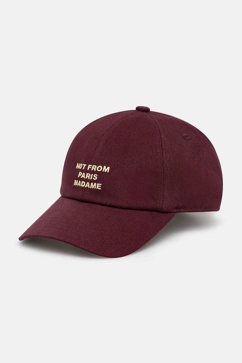 Korkki Drôle de Monsieur Drôle de Monsieur La Casquette Slogan Baseball Cap Burgundia | I.CP151.CO138