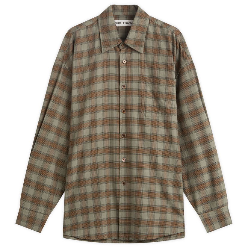 Paita OUR LEGACY Our Legacy Borrowed Shirt, Iowa Flannel Check Vihreä | M4252BI