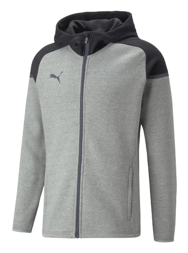 Huppari Puma teamCup Casuals Full-Zip Hoodie Harmaa | 657987-13