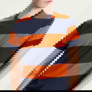 T-paita YMC YMC Wild Ones Block Stripe T-Shirt Oranssi | P6ZAM-40, 5