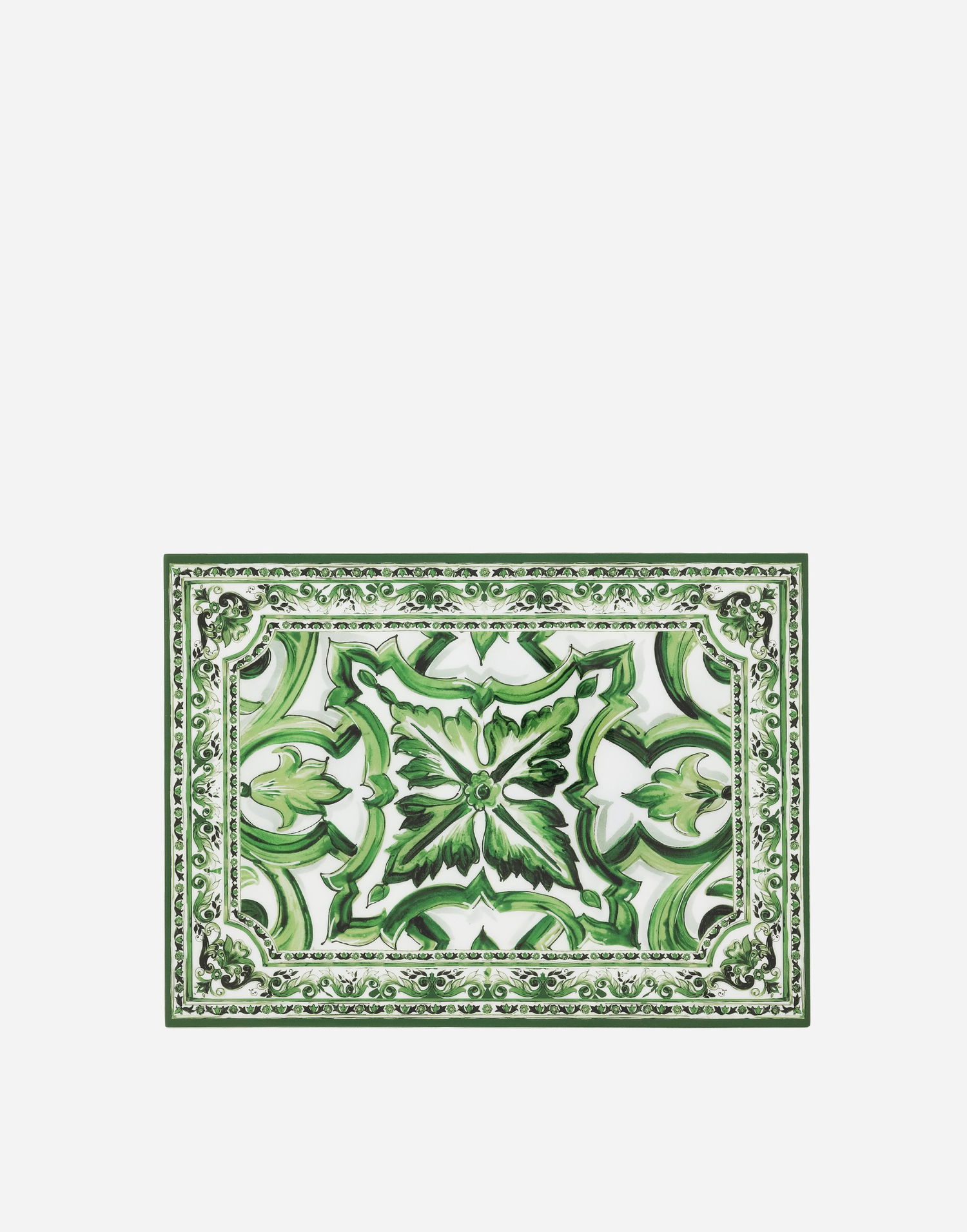 Kodin sisustus Dolce & Gabbana Dolce & Gabbana Large Majolica Print Decorative Plexiglass Box Vihreä | TCC201TCAMYUV008, 0
