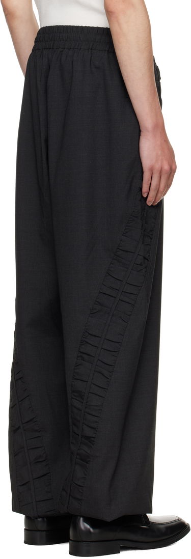 Housut sage NATION SAGE NATION Fossil Trousers Musta | S054 FOSSIL TROUSER TROPICAL W, 2