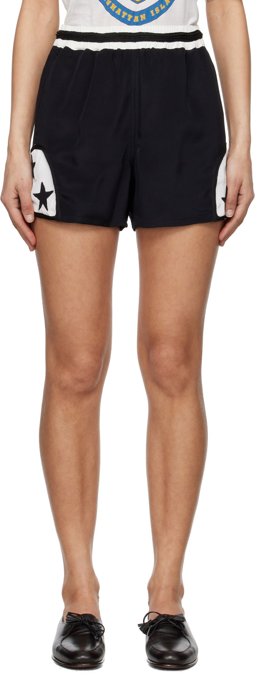 Shortsit Bode Bode Star Field Shorts Musta | MRS25BT039