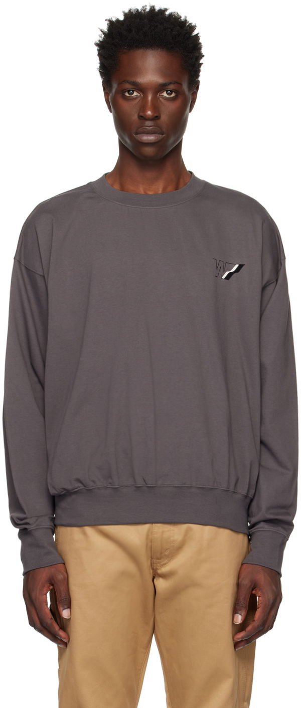 Villapaita We11done We11done W Line Sweatshirt Harmaa | WD-TS3-22-818-U-CH