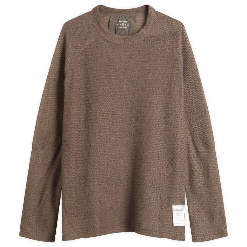 T-paita Satisfy Ghostfleece AD Long T-Shirt Ruskea | 11067-FA