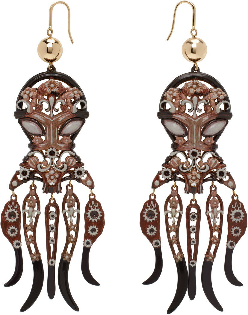 Korvakorut Tory Burch Tory Burch Octopus Drop Earrings Ruskea | 170804-760