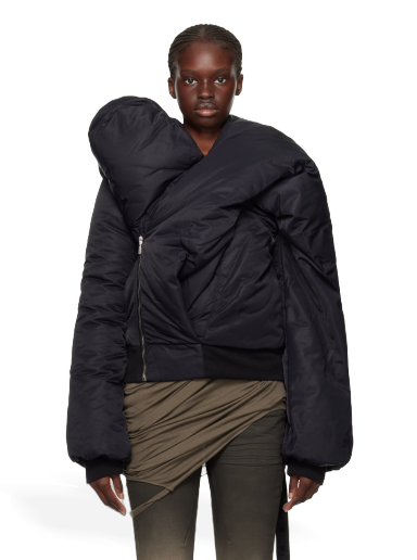 Bomber-takki Rick Owens DRKSHDW Doll Bomber Jacket Musta | DS02C5721 BR